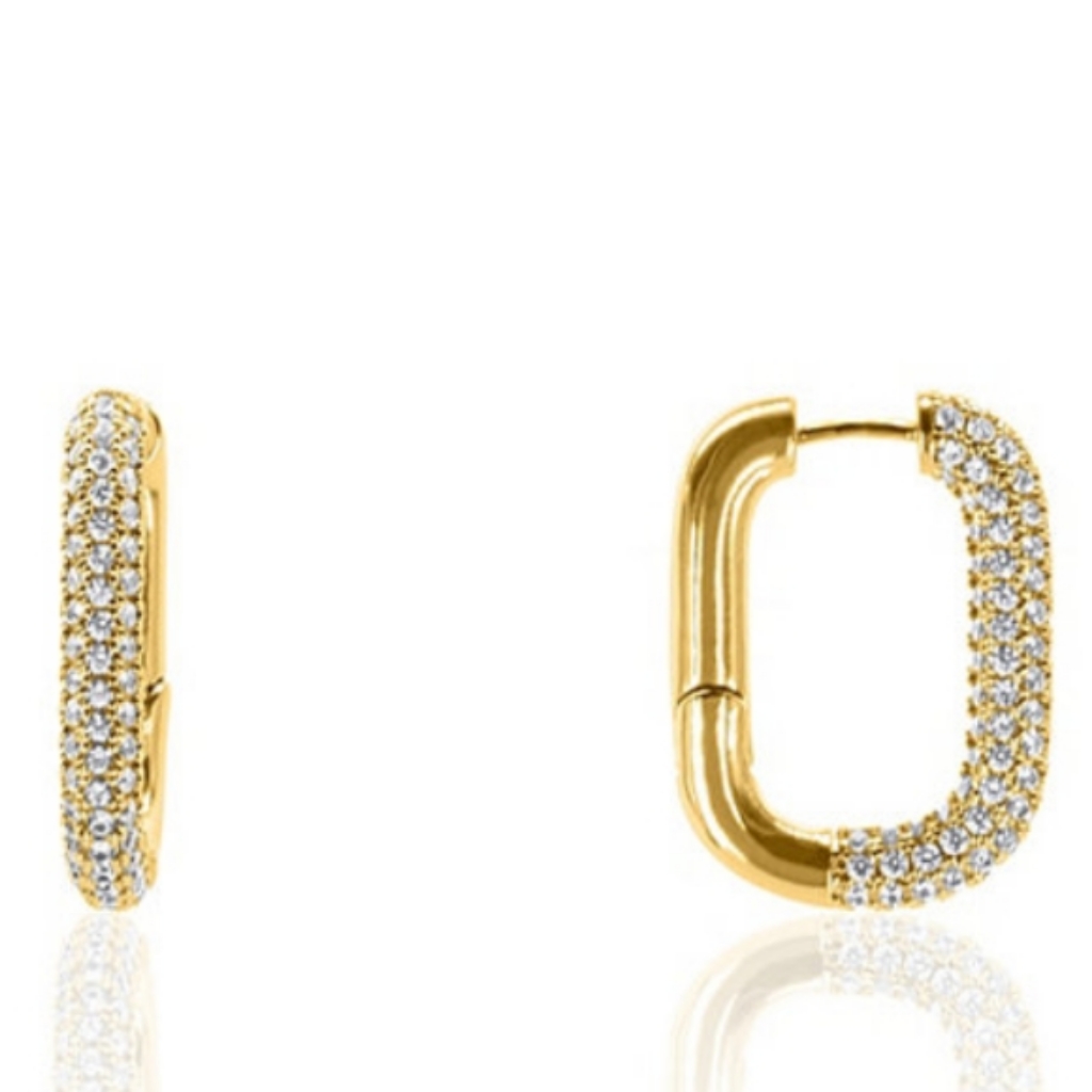 Oma The Label Women's Chi 18k Gold Plated Brass Earrings. Nwt